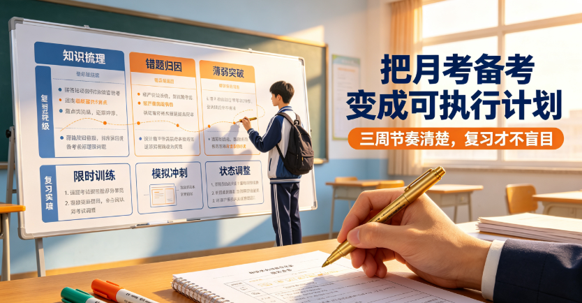 新学期第一次月考备考攻略:三周高效复习计划