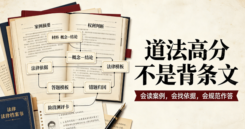 北京初二政治一对一辅导哪家好?新学期法治入门首选金博升学