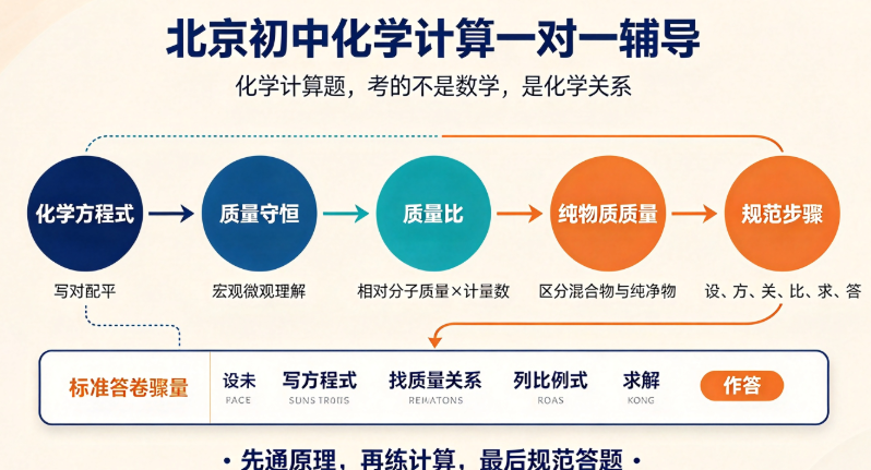 北京初中化学计算一对一辅导:化学计算题,考的不是数学是"化学关系"